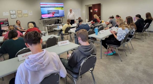 Certified Driving School's classroom